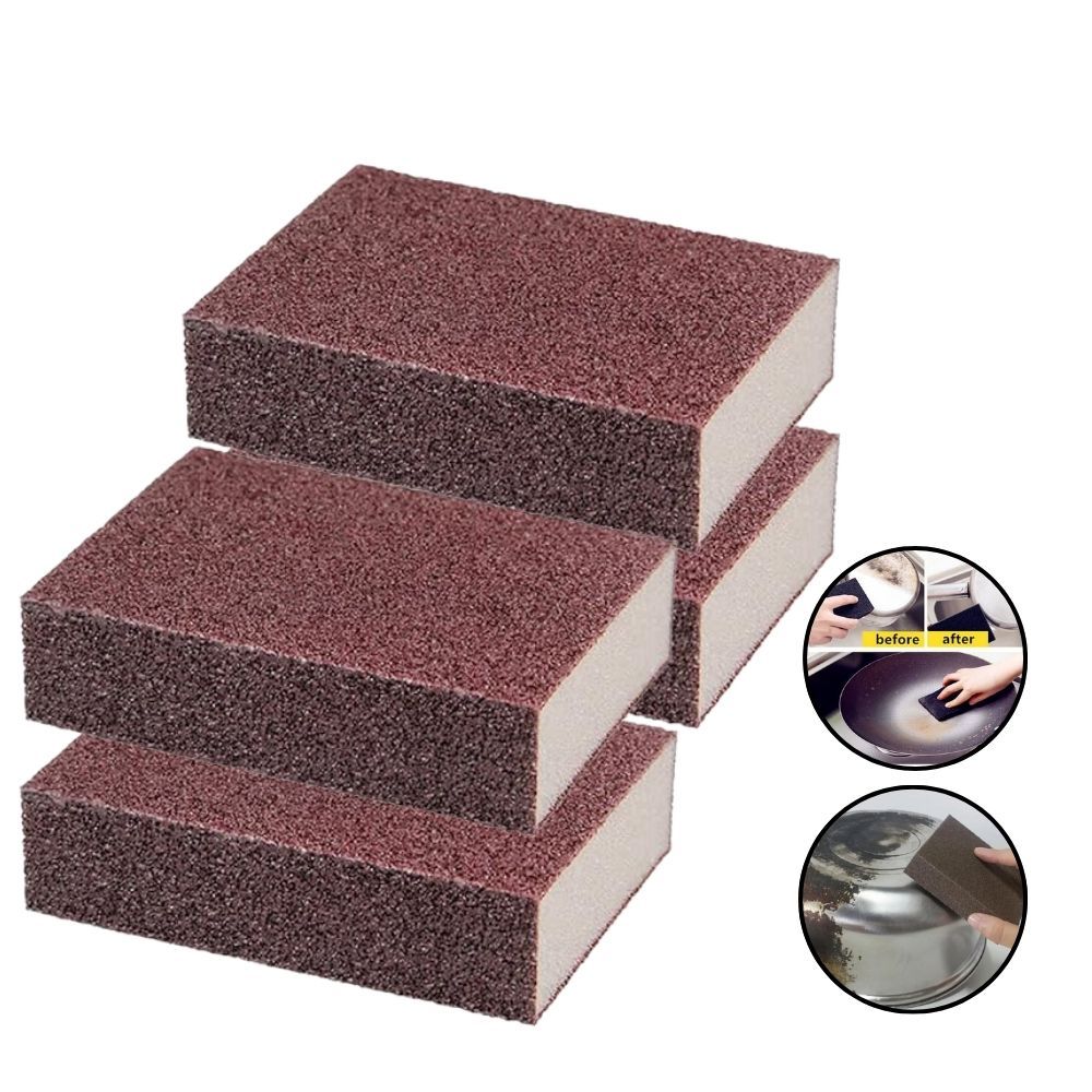 Kit Esponja Magica Limpeza Pesada 2/4/6 Peças Tira Manchas Riscos Ferrugem Sujeiras Multiuso