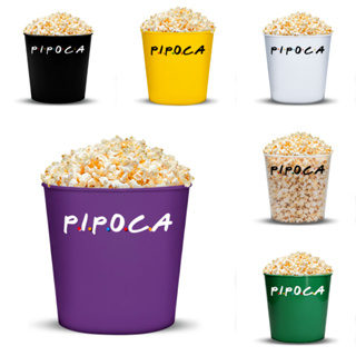 Balde de Pipoca ECO 3,5L P.I.P.O.C.A em Oferta na Shopee