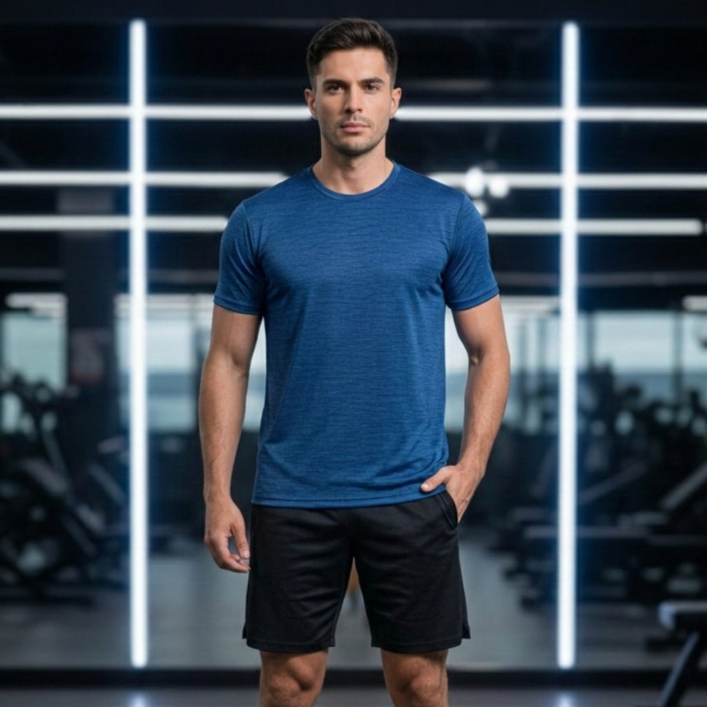Camiseta Dry Fit Masculina Academia Corrida Treino Esportes Casual