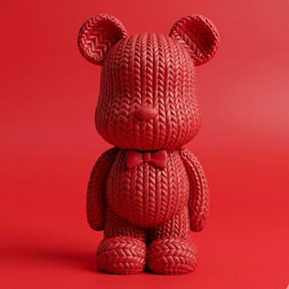 🧸 MINIATURA URSO ELEGANTE • 13CM • ESCULTURA DECORATIVA • DESIGN SOFISTICADO • COLECIONÁVEL - BEAR BRICK
