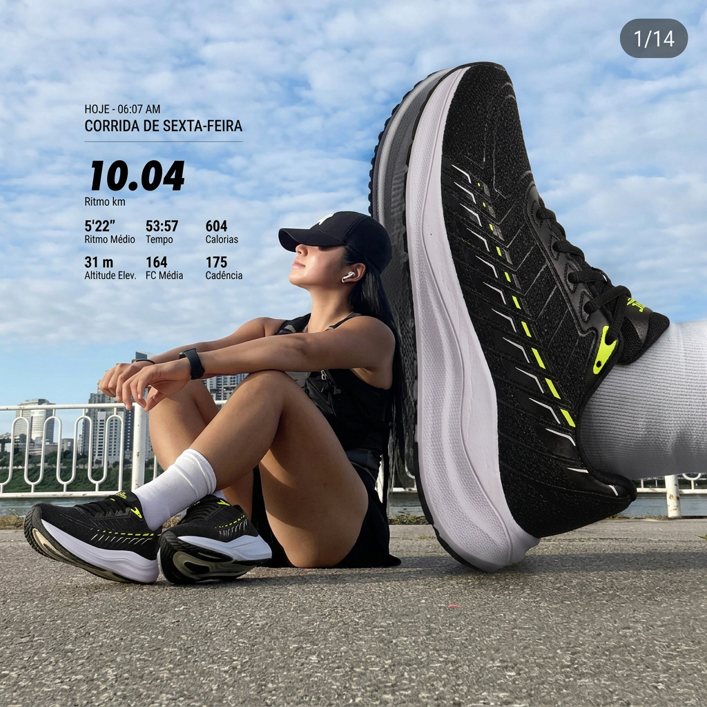 Tênis Masculino Treino Academia Caminhada Resistente Confortável Ideal Para Academia