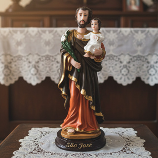 Sao Jose Santo Catolico Resina 15Cm Casa Igreja Peca Artesanal em Oferta na Shopee