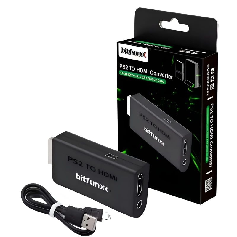 Adaptador conversor HDMI BITFUNX  Compatível com |PS2| PS3 melhora a imagem