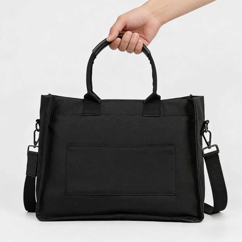 Bolsa Tote Feminina Minimalista Compacta com Espaço para Notebook, Perfeita para Trabalho e Faculdade em Oferta na Shopee