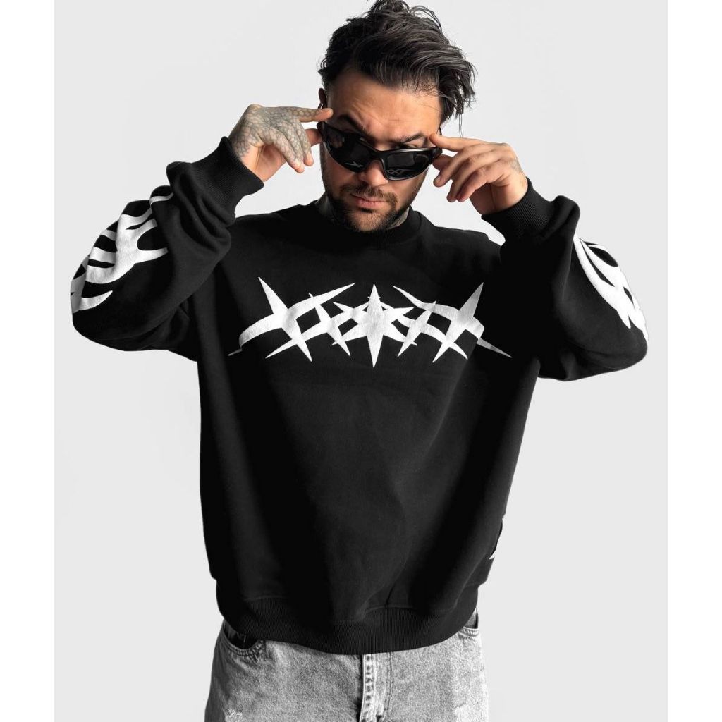 Moletom Careca 3 Cabos Aftersoul Tribal Logo Street Unissex Plus Size P ao G3