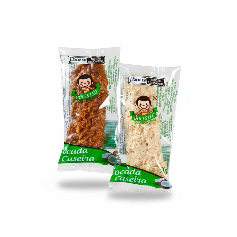 Cocada De Espeto Doces Léo - 30 unidades de 55g cada