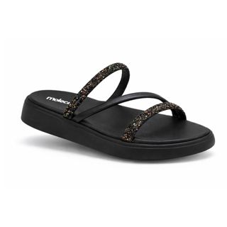 Sandália Feminina Papete Slide Leve Confortável Estilo Casual Tiras Brilho Tendência Moleca Original em Oferta na Shopee