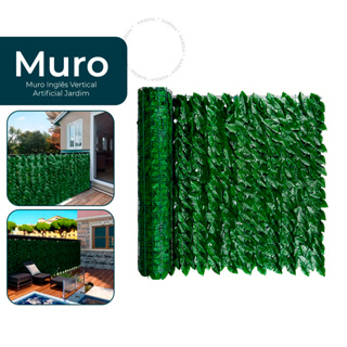Muro Inglês Jardim Vertical Artificial 1x1/2x1/3x1 Painel Folhagem Cheia em Oferta na Shopee