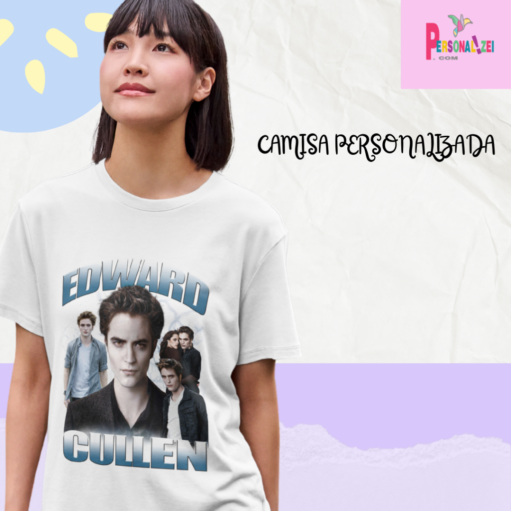 Camisa Crepúsculo Edward Cullen Camiseta Edward Estampada Presente Twilight