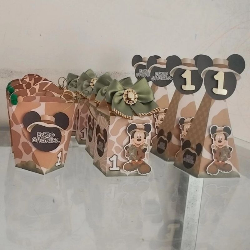 20 peças Kit Safari do Mickey/Festa Safari/Festa Infantil/Lembrancinhas/Personalizados Safari/Kit festa/Artigo Festa