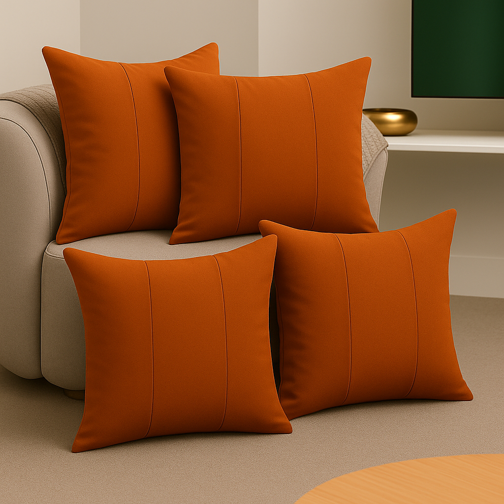 Kit 4 Capas de Almofadas Luxo Serve Até 45X45cm Suede Lavável Conforto Decorativa Sala Quarto em Oferta na Shopee