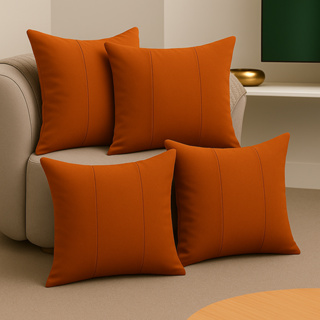 Kit 4 Capas de Almofadas Luxo Serve Até 45X45cm Suede Lavável Conforto Decorativa Sala Quarto em Oferta na Shopee
