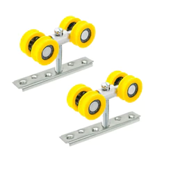 Rodízio Tolemat 4 Rodas 80kg P/ Porta De Correr Madeira - 2 Unidades