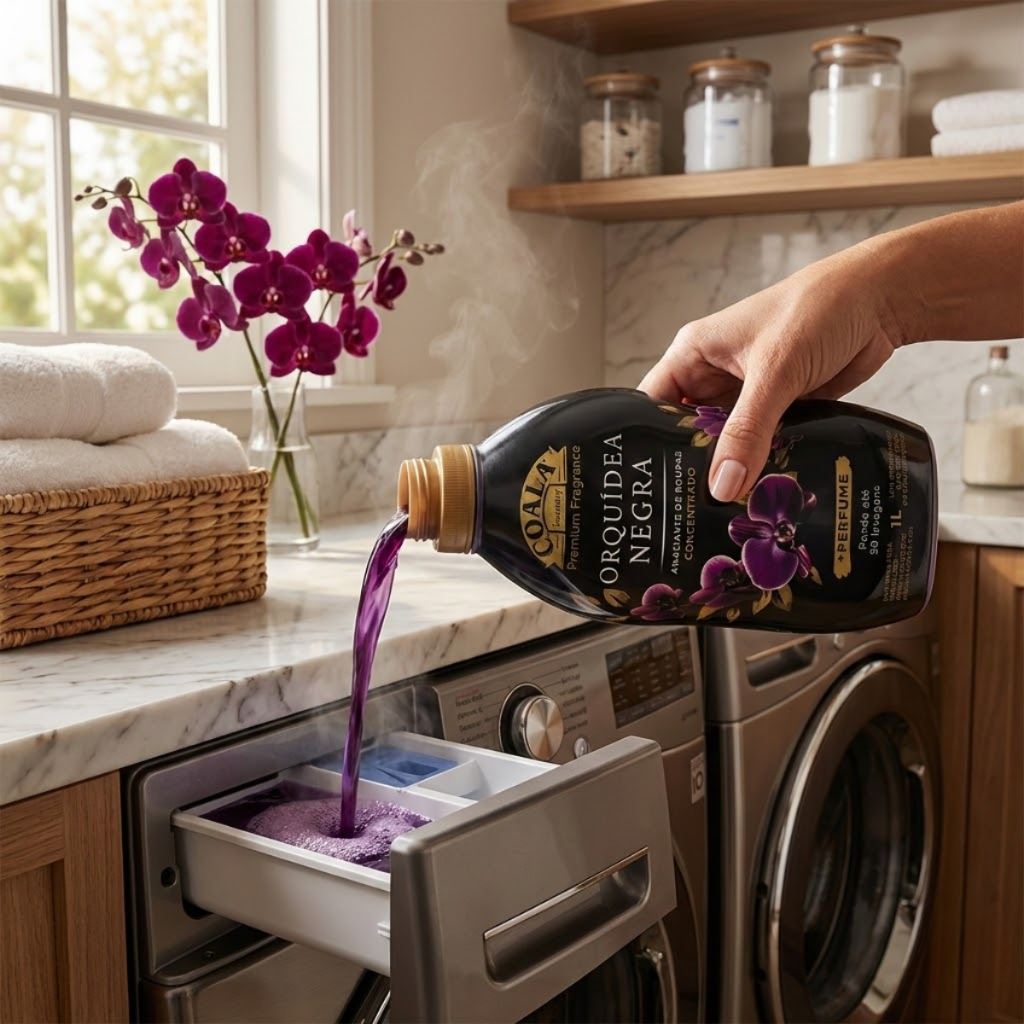 Detalhes do Kit 3 Amaciante Concentrado Orquídea Negra Coala Laundry 1L
