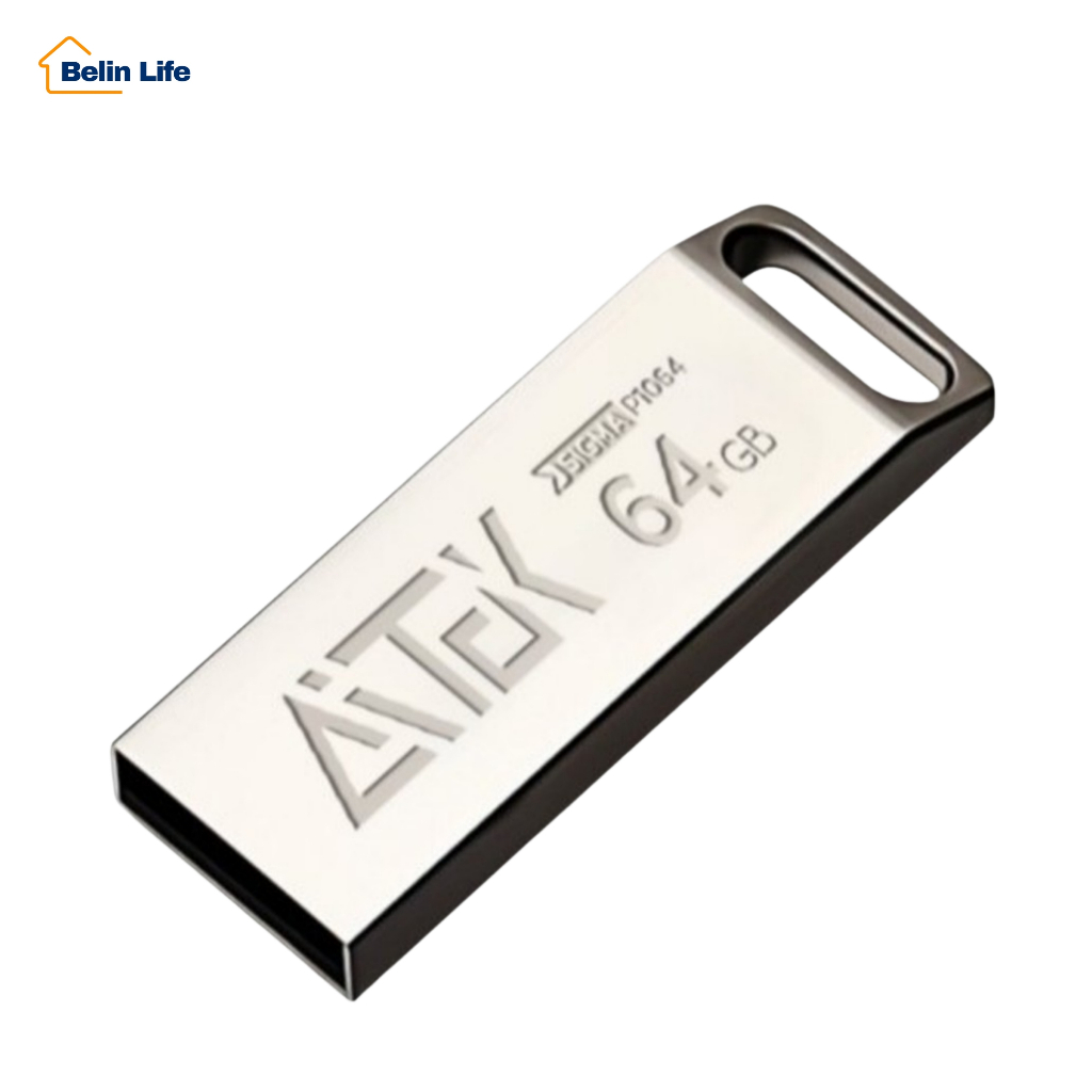 Pen Drive Usb 2.0  64gb Rápido E Seguro Alta Velocidad Prateado