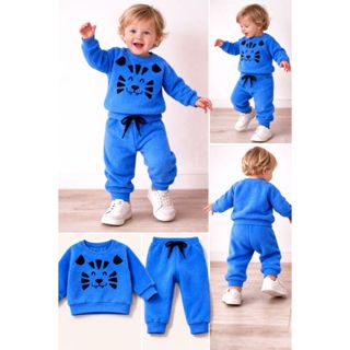 Conjunto Moletom 100% Peluciado Menino Boucle. Tam 1/2/3. Inverno Infantil em Oferta na Shopee