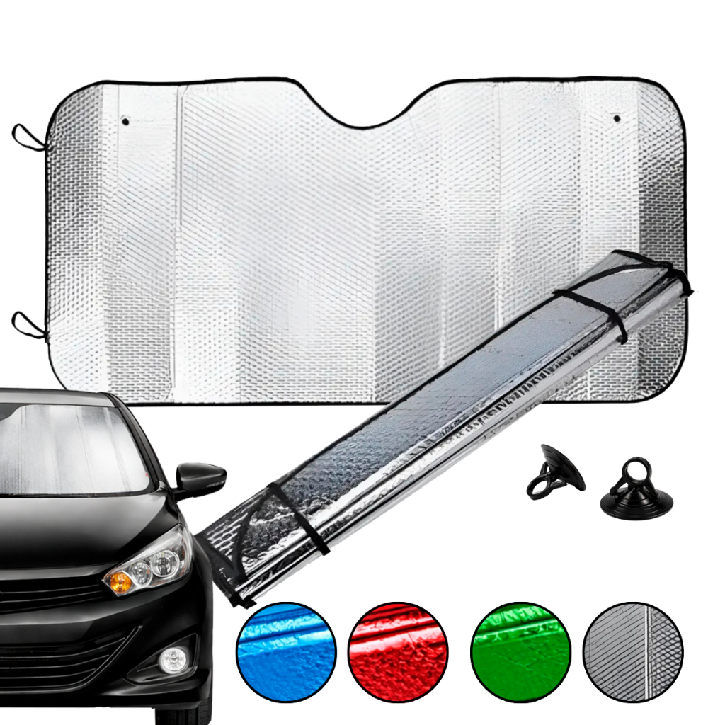 Protetor Solar Automotivo Dobrável 1,30x60cm Para-brisa Painel De Carro Corta Quebra Tapa Para Sol