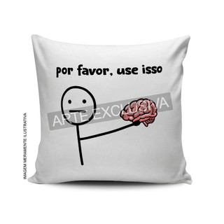 almofada use o cérebro - divertida