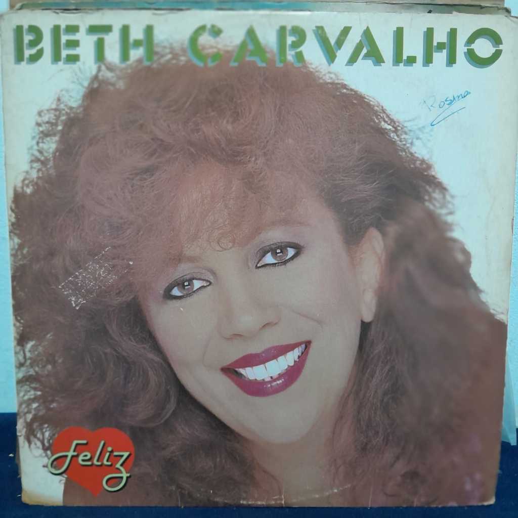 LP BETH CARVALHO – CORAÇÃO FELIZ / ÁLBUM DA IMPORTANTE CANTORA DO SAMBA CARIOCA, UMA DAS GRANDES VOZES DA MÚSICA POPULAR