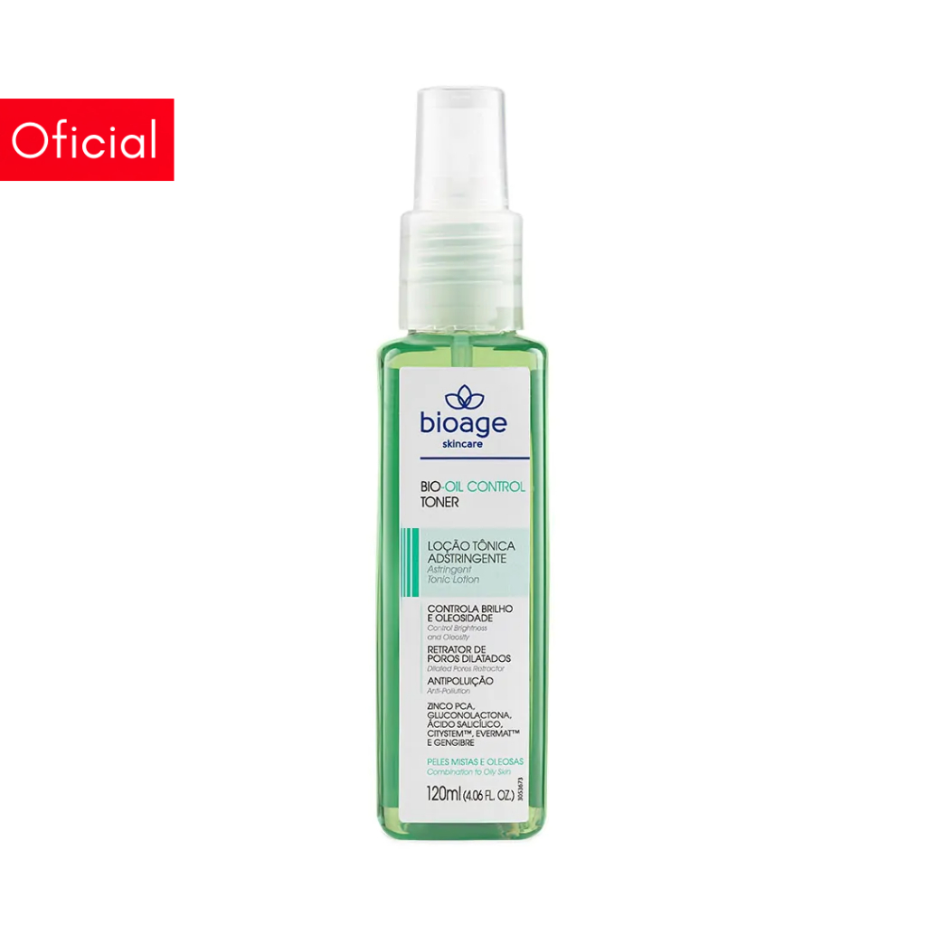 Loção Tônica Facial Adstringente Controla Brilho e Oleosidade - Bio-Oil Control Tôner Bioage 120ml