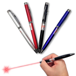 Caneta Laser 3 em 1 Profissional com Lanterna LED para Apresentação e Escrita em Oferta na Shopee