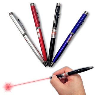 Caneta Laser 3 em 1 Profissional com Lanterna LED para Apresentação e Escrita