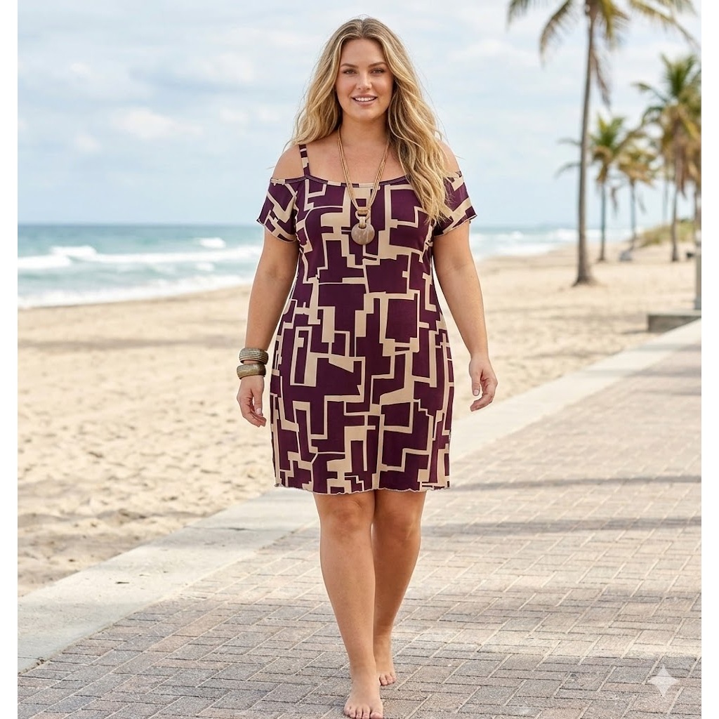 Vestido Feminino Plus Size em Oferta na Shopee