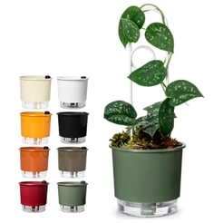 Vaso Autoirrigável Terrazzo 02 Reservatório Horta Flor Raiz