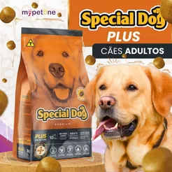 Ração Special Dog Plus Adultos Sabor Carne 10,1kg Original – Nutrição Completa para Cães Adultos