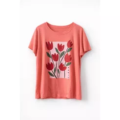 Blusa malha de viscose estampada plus size g1 g2 g3