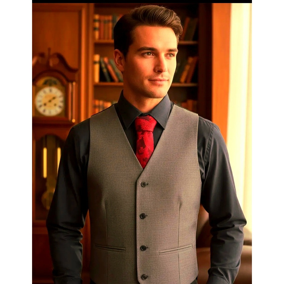 colete social masculino microfibra premium em Oferta na Shopee