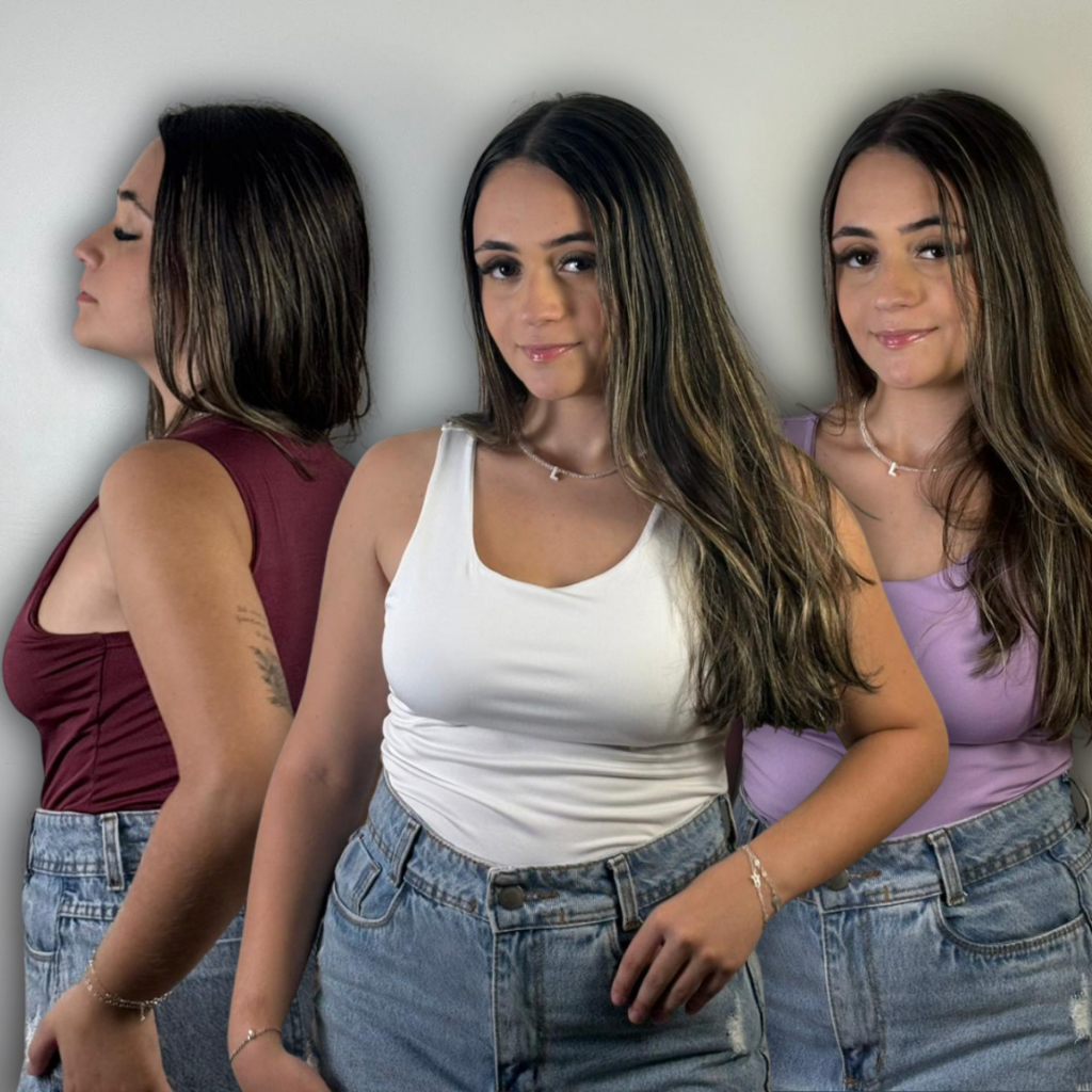 Kit 3 Blusinha Decote Quadrado Regata Feminina Suplex Cropped Básica Lisa Elegante Dia A Dia Com Forro Blusa Moda Gringa