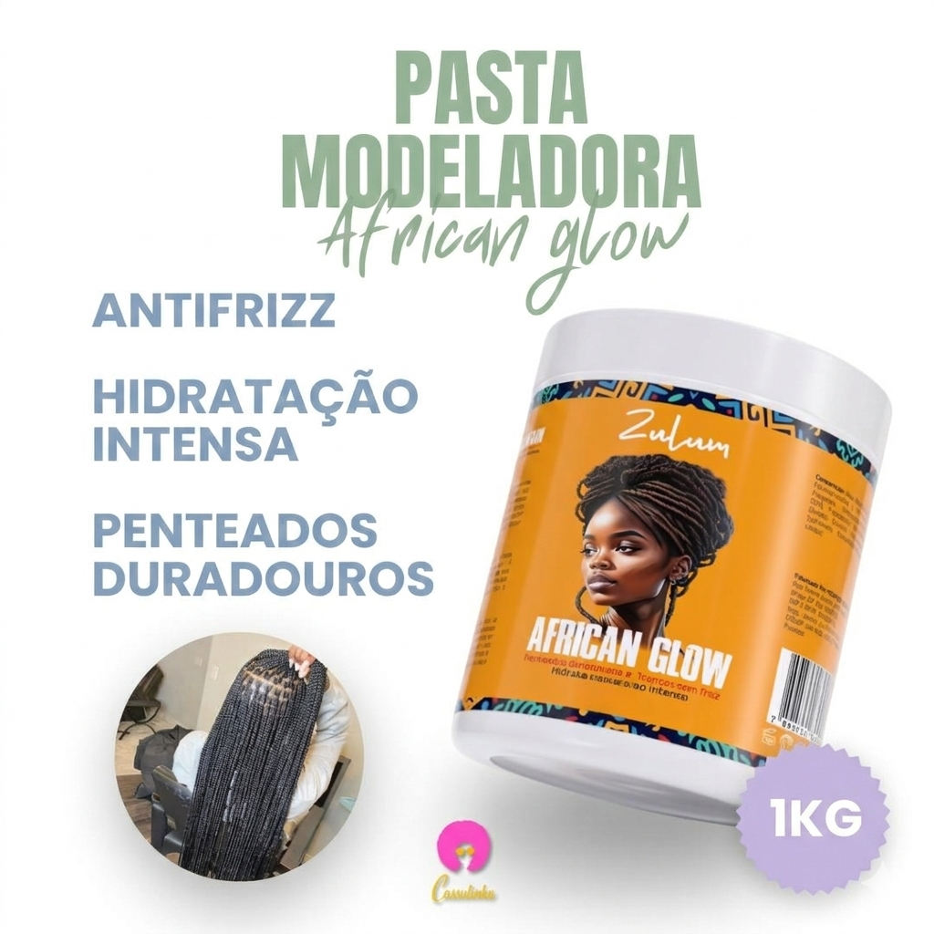 PASTA MODELADORA AFRICAN GLOW  PROFISSIONAL