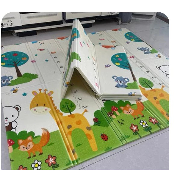Tapete Infantil XPE Emborrachado Dobrável 200x180x0.8cm Dupla Face, Anti Impacto Antiderrapante com Bolsa Inclusa S13 em Oferta na Shopee