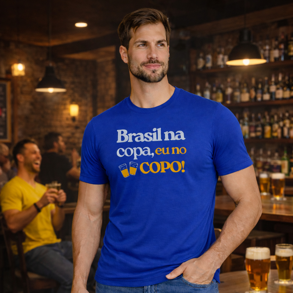 Camiseta Esportiva Brasil Copa Brasil na Copa Eu no Copo Camisa Brasil o Seu Nome