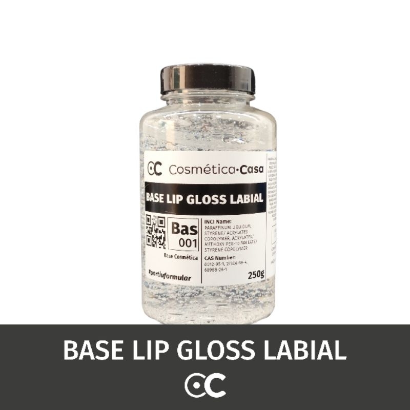Base Labial Lip Gloss / Brilho Labial Incolor - matéria-prima cosmética - vegano - alta viscosidade