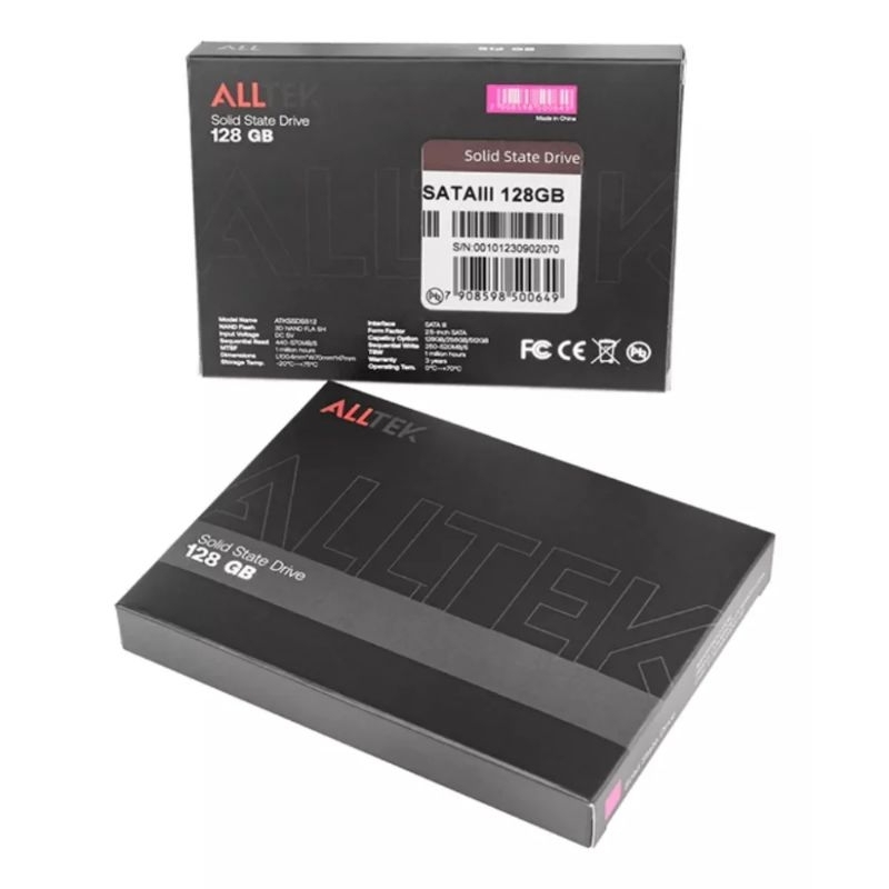 SSD 128GB Alltek 2.5 Sata Ill 6 Gbs