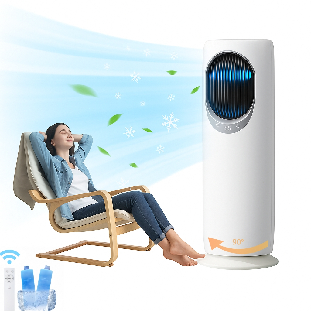【Mais Vendido 】Ventilador Torre 81cm Silencioso, Resfria Rápido em 3 Min, Quente e Frio Yesop — R$ 399,00 em Shopee