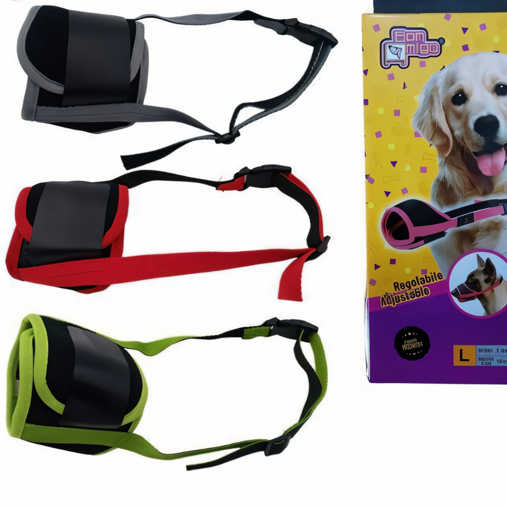 Focinheira Ajustável para Cachorros - Qualidade Premium - Envio imediato - Q1058
