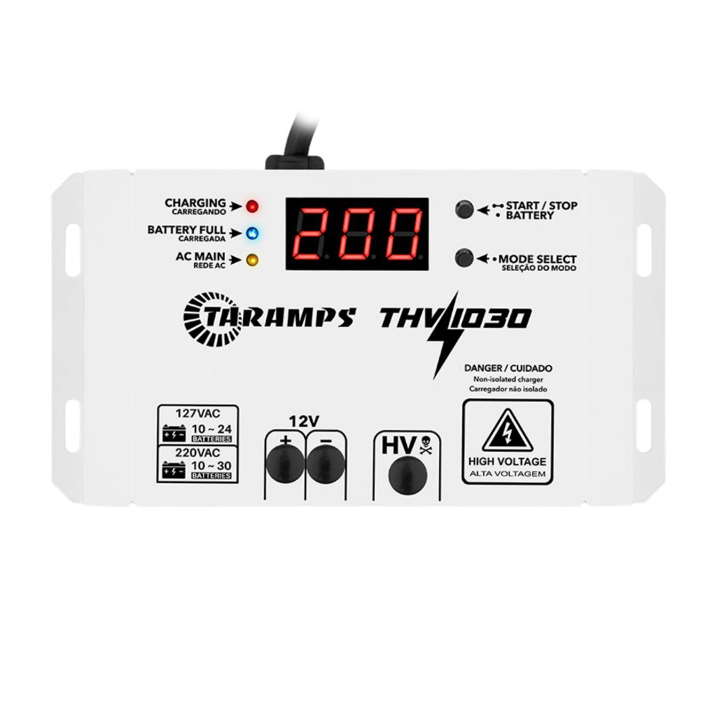 Fonte Taramps Alta Voltagem THV 1030 Carregador de Baterias