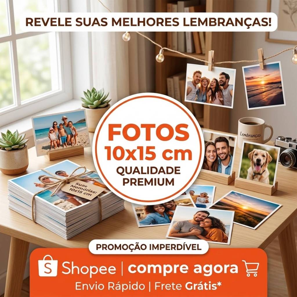 KIT 100 FOTOS 10X15 REVELAÇÃO PROFISSIONAL PAPEL FUJIFILM BRILHANTE OU FOSCO LABORATÓRIO FOTOGRÁFICO