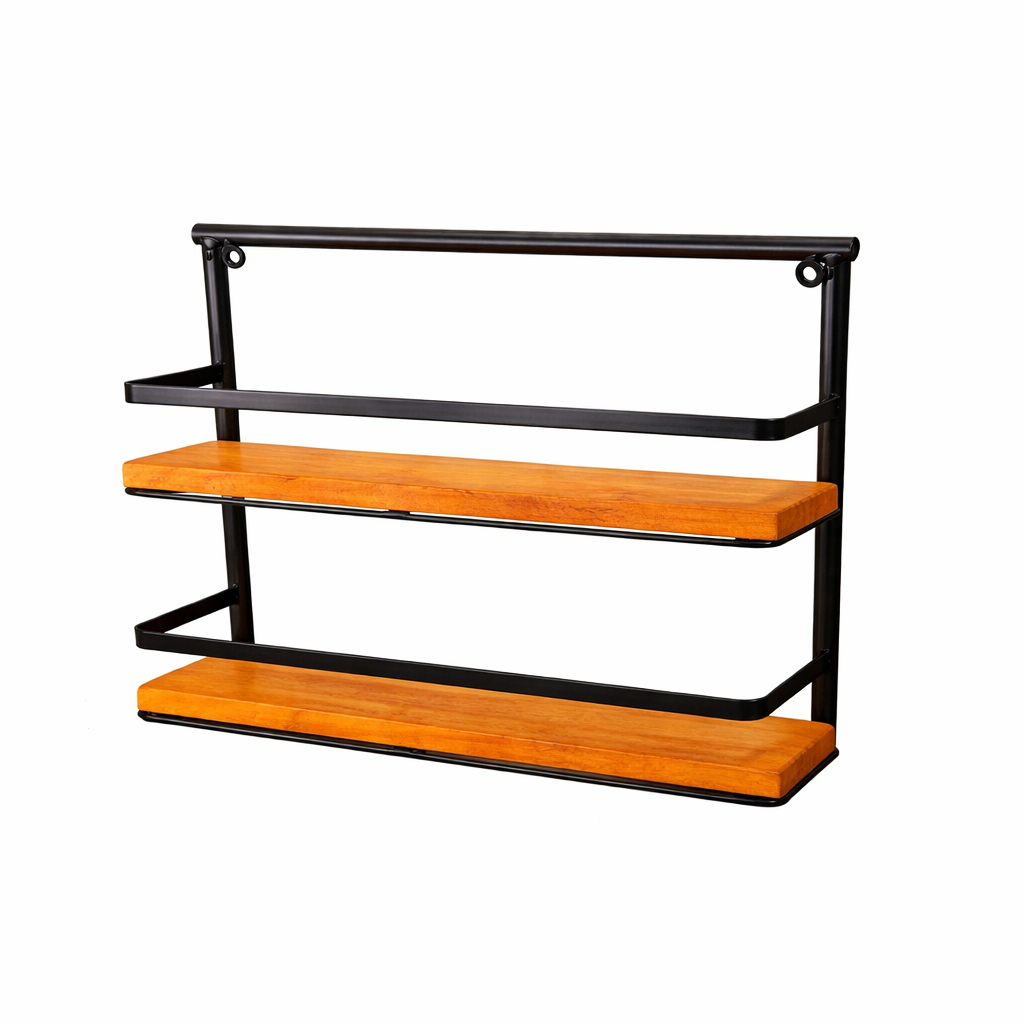 Prateleira Porta Condimentos Rustica Ferro e Madeira Mega OFERTA em Oferta na Shopee