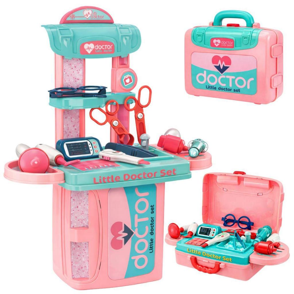 Kit Médico Infantil Completo Maleta Little Doctor Set Brinquedo Educativo Consultório com Acessórios em Oferta na Shopee
