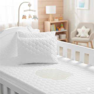 Protetor Impermeável Bebê Travesseiro e Colchão Berço c/ elástico -Premium em Oferta na Shopee