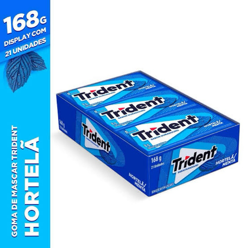 Trident Hortelã c/21 SEM AÇÚCAR