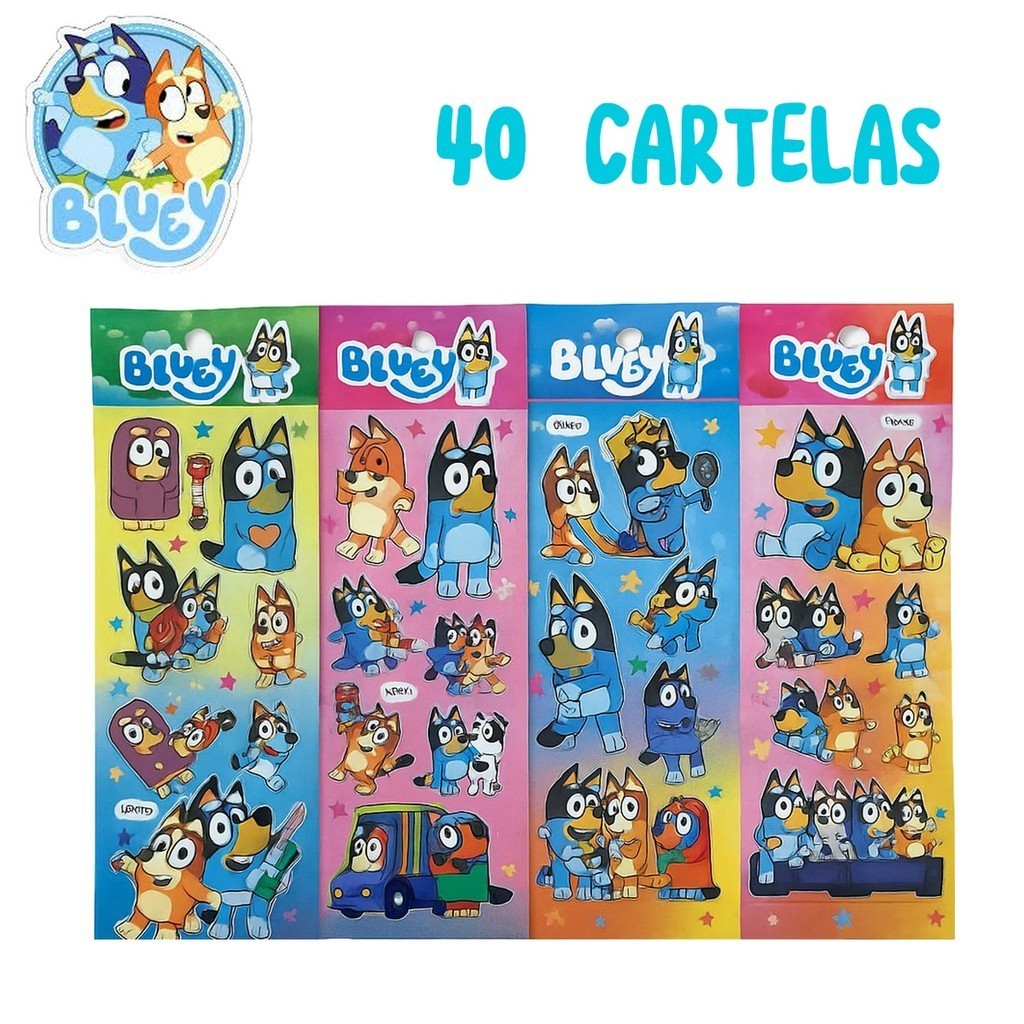 Cartelas Cachorrinhos Adesivos Lembrancinha Escola Opção 10, 20, 30 ou 40 Cartelas Adesivos