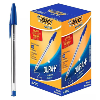Caixa Com 50 unidades Caneta Bic Esferográfica Azul E Kit Com 25 Unidades em Oferta na Shopee