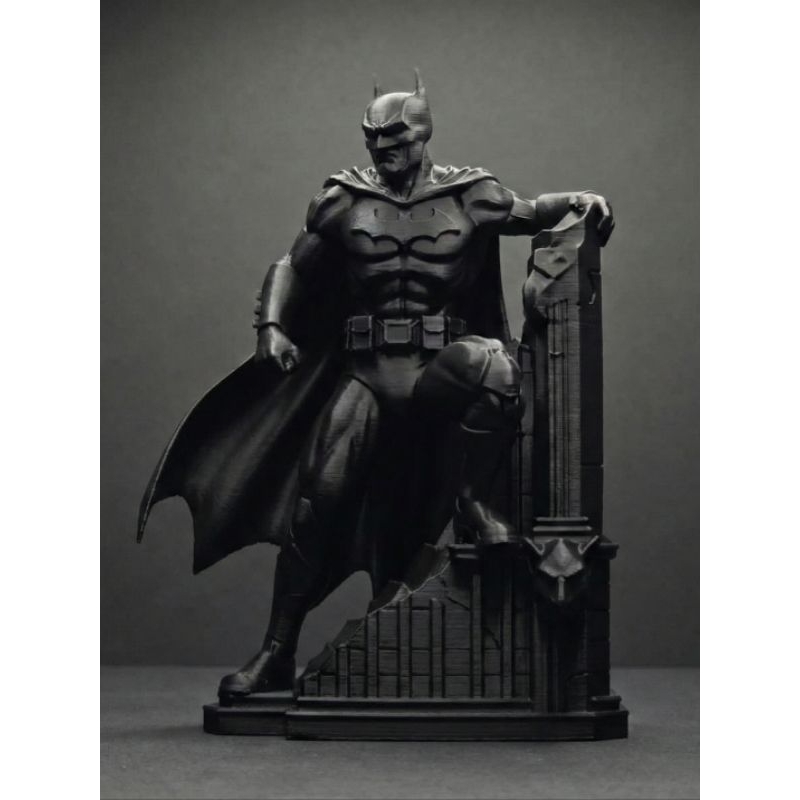 Estatueta Batman Cavaleiro das Trevas - Impressão 3D Premium - Preto Matte Colecionável boneco