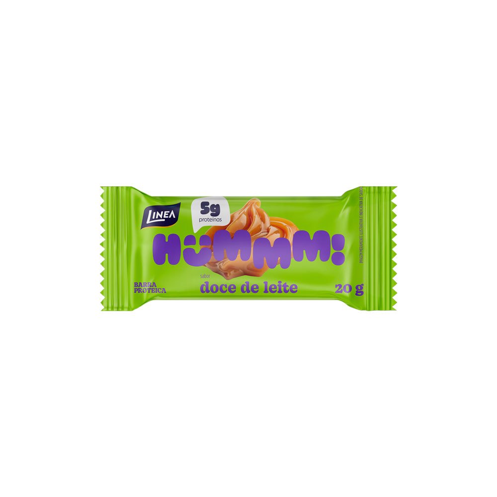 Hummm! Docinho Proteico Sabor Doce de Leite - Caixa com 12 unidades de 20g