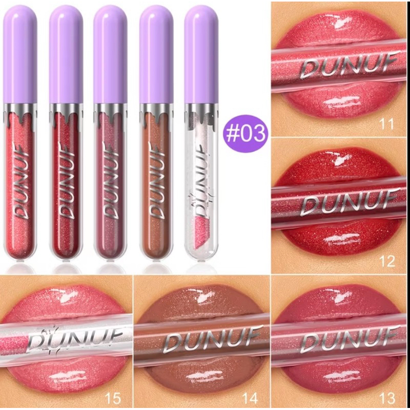 5 Gloss kit com 5 unidades Labial de Longa Duração, Batom à Prova D'Água, Não Desbota, Não Gruda no Copo, Ideal